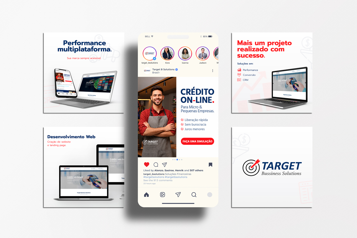 Criativos para Instagram  Target Solutions