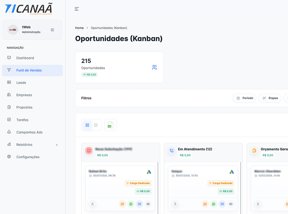 Resultado do case Canaã Transportes